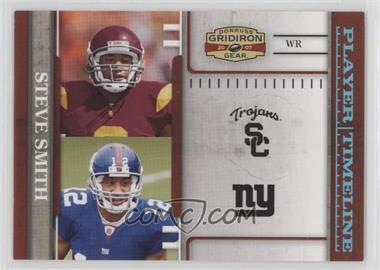 2007 Donruss Gridiron Gear - Player Timeline - Platinum #PT-12 - Steve Smith /25