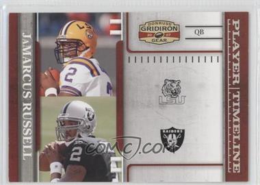 2007 Donruss Gridiron Gear - Player Timeline - Silver #PT-16 - JaMarcus Russell /250