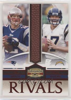 2007 Donruss Gridiron Gear - Rivals - Red #R-16 - Tom Brady, Philip Rivers