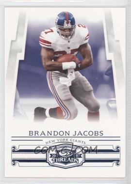 2007 Donruss Threads - [Base] - Century Proof Blue #107 - Brandon Jacobs /350