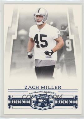 2007 Donruss Threads - [Base] - Century Proof Blue #208 - Rookie - Zach Miller /350