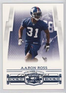 2007 Donruss Threads - [Base] - Century Proof Blue #215 - Rookie - Aaron Ross /350