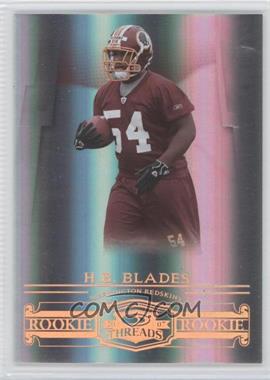 2007 Donruss Threads - [Base] - Century Proof Bronze #163 - Rookie - H.B. Blades /250