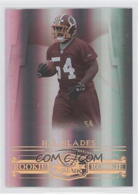 2007 Donruss Threads - [Base] - Century Proof Bronze #163 - Rookie - H.B. Blades /250