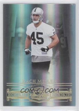 2007 Donruss Threads - [Base] - Century Proof Gold #208 - Rookie - Zach Miller /50