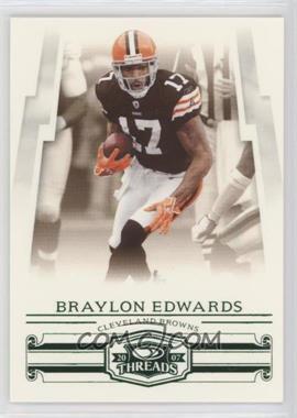 2007 Donruss Threads - [Base] - Century Proof Green #72 - Braylon Edwards /200