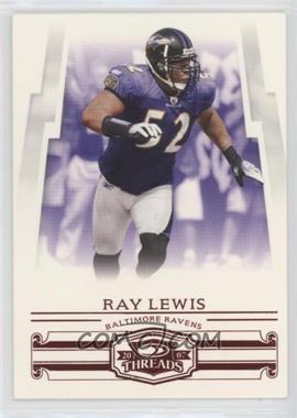 2007 Donruss Threads - [Base] - Century Proof Red #6 - Ray Lewis