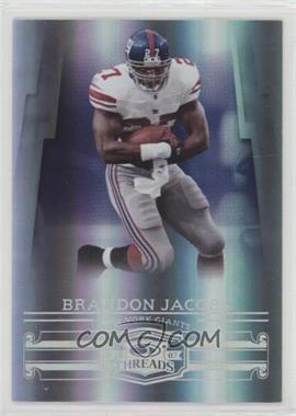 2007 Donruss Threads - [Base] - Century Proof Silver #107 - Brandon Jacobs /100