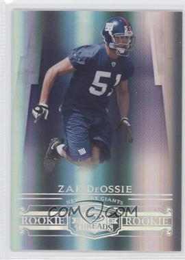 2007 Donruss Threads - [Base] - Century Proof Silver #179 - Rookie - Zak DeOssie /100