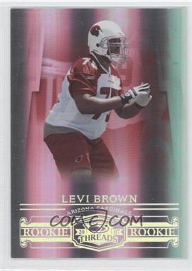 2007 Donruss Threads - [Base] - Century Proof Silver #225 - Rookie - Levi Brown /100