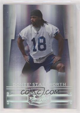 2007 Donruss Threads - [Base] - Century Proof Silver #27 - Donte' Stallworth /100