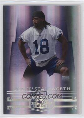 2007 Donruss Threads - [Base] - Century Proof Silver #27 - Donte' Stallworth /100