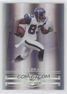 2007 Donruss Threads - [Base] - Century Proof Silver #44 - Deion Branch /100