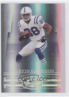 2007 Donruss Threads - [Base] - Century Proof Silver #86 - Marvin Harrison /100