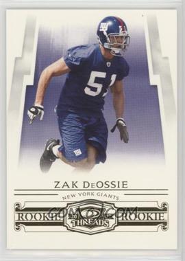 2007 Donruss Threads - [Base] - Retail #179 - Rookie - Zak DeOssie /999