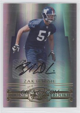 2007 Donruss Threads - [Base] - Signatures #179 - Rookie - Zak DeOssie /250