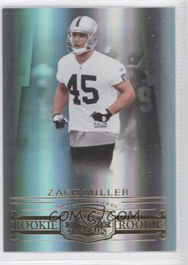 2007 Donruss Threads - [Base] #208 - Rookie - Zach Miller /999