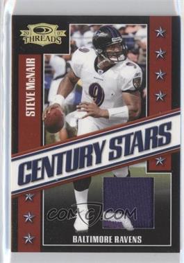 2007 Donruss Threads - Century Stars - Materials Prime #CS-14 - Steve McNair /25