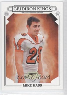 2007 Donruss Threads - College Gridiron Kings - Gold #CGK-30 - Mike Hass /100