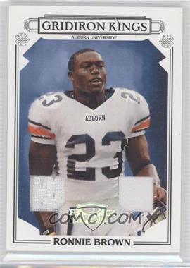 2007 Donruss Threads - College Gridiron Kings - Materials #CGK-25 - Ronnie Brown /250