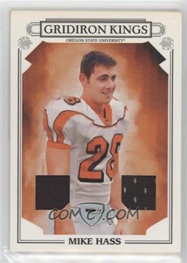 2007 Donruss Threads - College Gridiron Kings - Materials #CGK-30 - Mike Hass /250