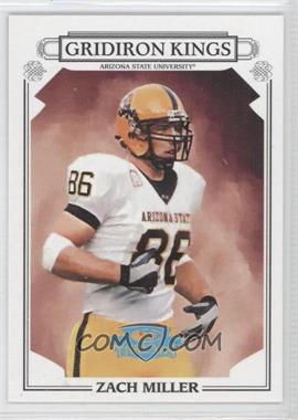 2007 Donruss Threads - College Gridiron Kings - Platinum #CGK-21 - Zach Miller /25