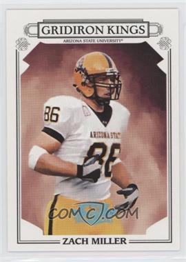 2007 Donruss Threads - College Gridiron Kings - Platinum #CGK-21 - Zach Miller /25