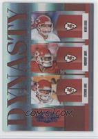 Trent Green, Larry Johnson, Tony Gonzalez #/100