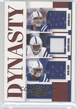 2007 Donruss Threads - Dynasty - Materials #D-3 - Peyton Manning, Marvin Harrison, Reggie Wayne /250