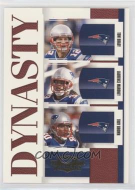 2007 Donruss Threads - Dynasty #D-6 - Tom Brady, Laurence Maroney, Troy Brown