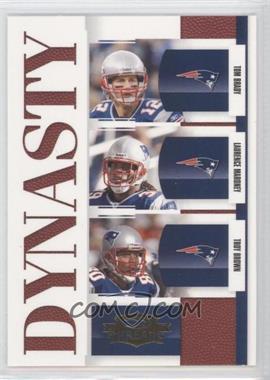 2007 Donruss Threads - Dynasty #D-6 - Tom Brady, Laurence Maroney, Troy Brown