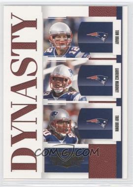 2007 Donruss Threads - Dynasty #D-6 - Tom Brady, Laurence Maroney, Troy Brown