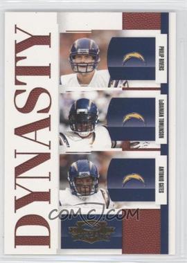 2007 Donruss Threads - Dynasty #D-9 - Philip Rivers, LaDainian Tomlinson, Antonio Gates