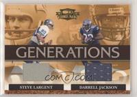 Steve Largent, Darrell Jackson [EX to NM] #/250