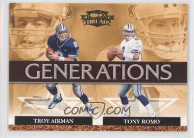 2007 Donruss Threads - Generations #G-6 - Troy Aikman, Tony Romo