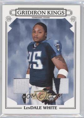 2007 Donruss Threads - Pro Gridiron Kings - Materials Prime #PGK-26 - LenDale White /25 [Noted]