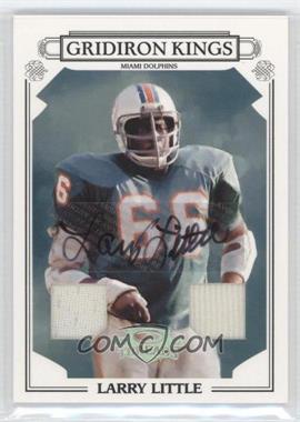 2007 Donruss Threads - Pro Gridiron Kings - Materials Signatures #PGK-50 - Larry Little /25