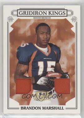 2007 Donruss Threads - Pro Gridiron Kings - Platinum #PGK-4 - Brandon Marshall /25