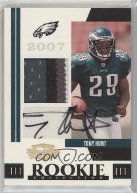 2007 Donruss Threads - Rookie Collection Materials - Prime Signatures #RCM-31 - Tony Hunt /10