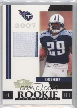 2007 Donruss Threads - Rookie Collection Materials - Prime #RCM-3 - Chris Henry /25