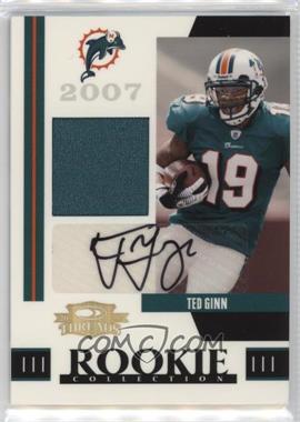 2007 Donruss Threads - Rookie Collection Materials - Signatures #RCM-20 - Ted Ginn /25