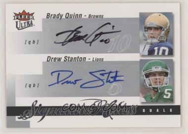 2007 Fleer Ultra - Signature Class Duals #SCD-QS - Brady Quinn, Drew Stanton /50