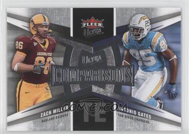 2007 Fleer Ultra - Ultra Comparisons #UC-MG - Zach Miller, Antonio Gates