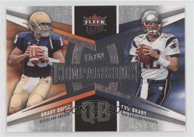 2007 Fleer Ultra - Ultra Comparisons #UC-QB - Brady Quinn, Tom Brady