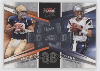 2007 Fleer Ultra - Ultra Comparisons #UC-QB - Brady Quinn, Tom Brady