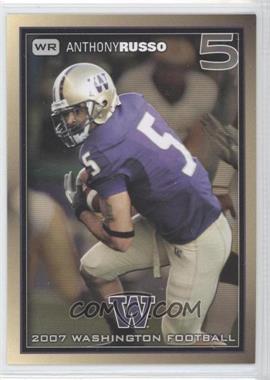 2007 High Step Washington Huskies Team Issue - [Base] #_ANRU - Anthony Russo