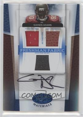 2007 Leaf Certified Materials - [Base] - Mirror Blue Materials #206 - Freshman Fabric - Gaines Adams /50