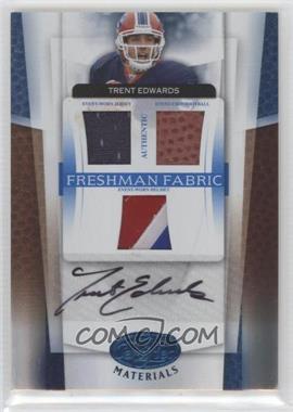 2007 Leaf Certified Materials - [Base] - Mirror Blue Materials #213 - Freshman Fabric - Trent Edwards /50