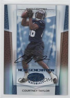 2007 Leaf Certified Materials - [Base] - Mirror Blue Signatures #194 - New Generation - Courtney Taylor /50