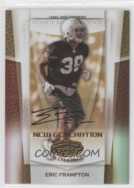 2007 Leaf Certified Materials - [Base] - Mirror Gold Signatures #162 - New Generation - Eric Frampton /25